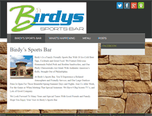 Tablet Screenshot of birdysbar.com